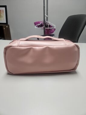 Pink Women's Top-Handle Cosmetic Bag